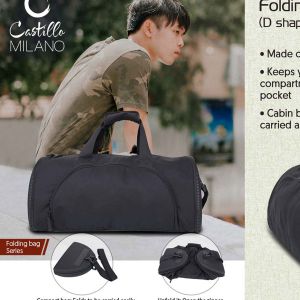 101-S5*Folding duffel bag (D shape) (cabin size compliant) by Castillo Milano
