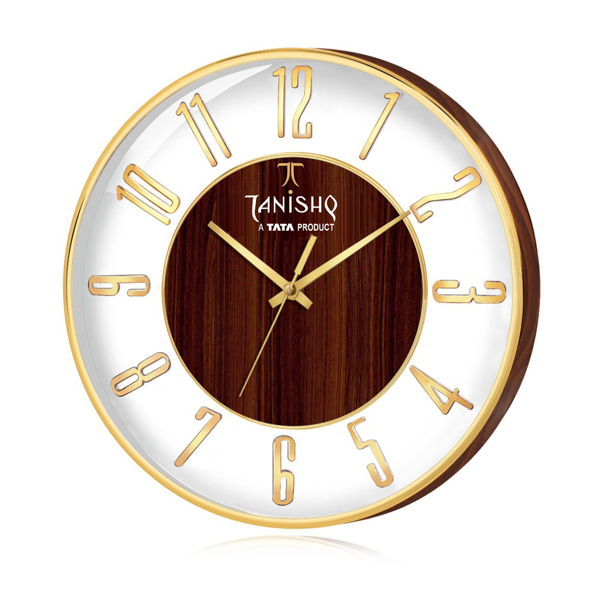 101-W13*Clear back wall clock with Shiny numbers Branding included 