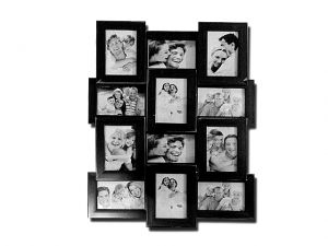 ANS 024 6"x4" Inch (12 in 1) Wooden Photo Frame