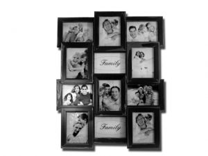 ANS 024  7"x5" Inch (12 in 1) Wooden Photo Frame