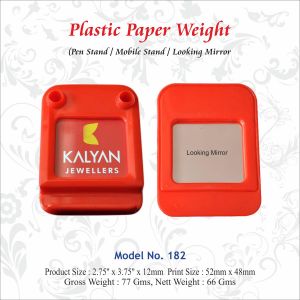 112021182 PLASTIC PAPER WEIGHT