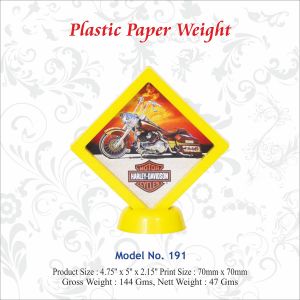 112021191 PLASTIC PAPER WEIGHT