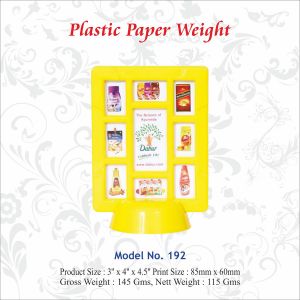 112021192 PLASTIC PAPER WEIGHT