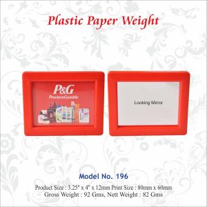 112021196 PLASTIC PAPER WEIGHT
