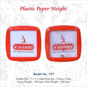 112021197 PLASTIC PAPER WEIGHT