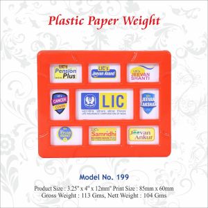 112021199 PLASTIC PAPER WEIGHT