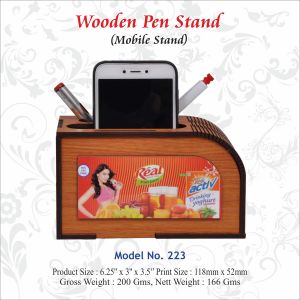 112021223 WOODEN PEN STAND