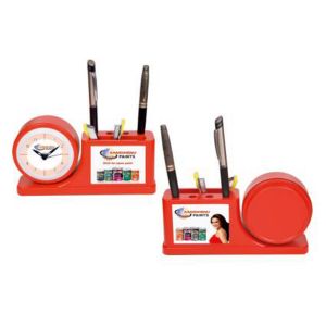 11202354*TABLE CLOCK WITH PEN STAND