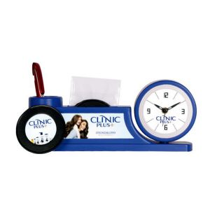 11202361*TABLE CLOCK WITH PEN STAND