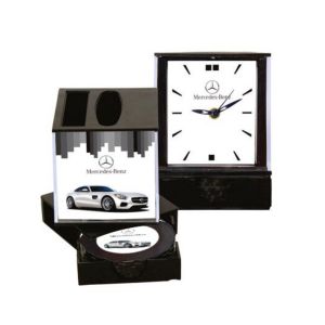 11202372*TABLE CLOCK WITH PEN STAND