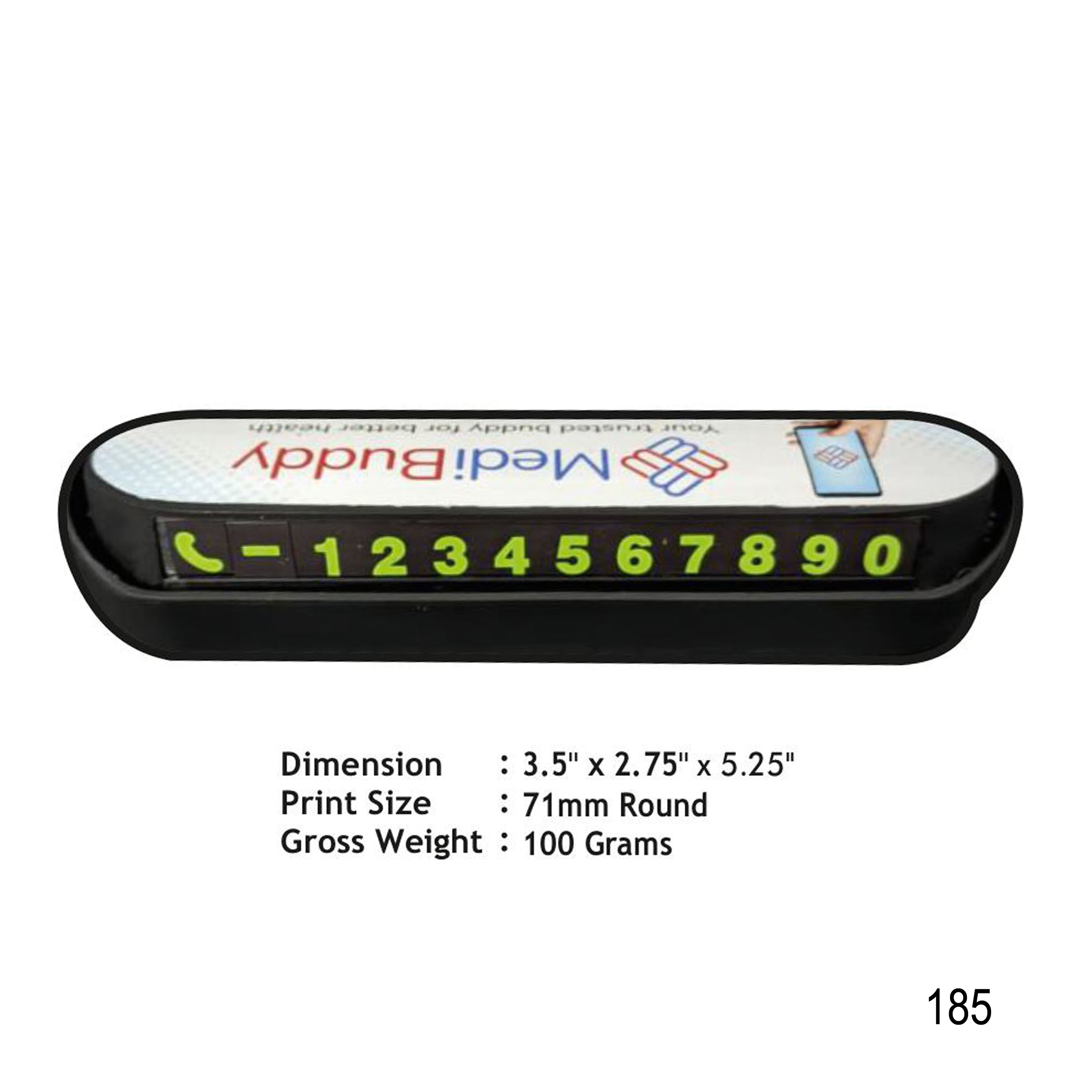 112025185*MOBILE NUMBER DISPLAY FOR CAR