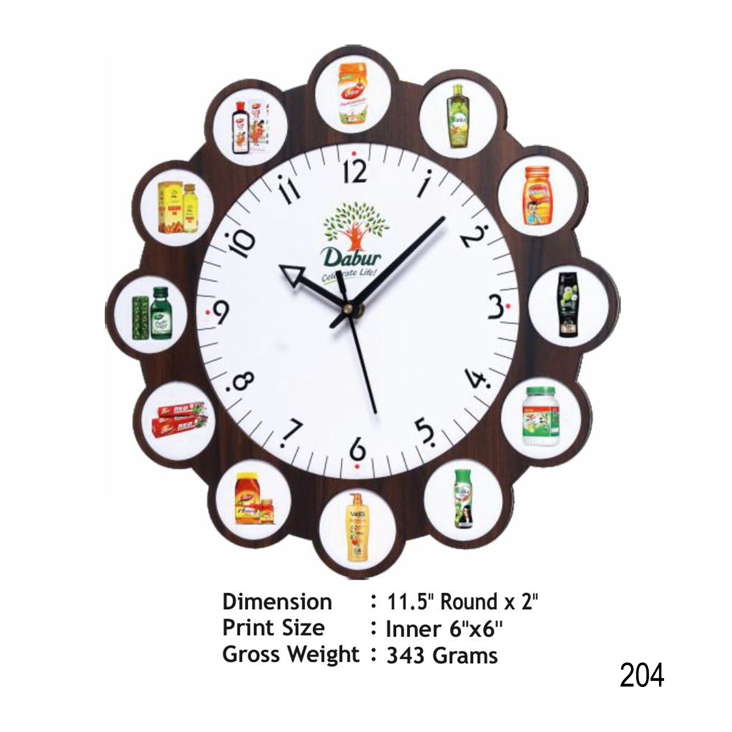 112025204*MDF WALL CLOCK