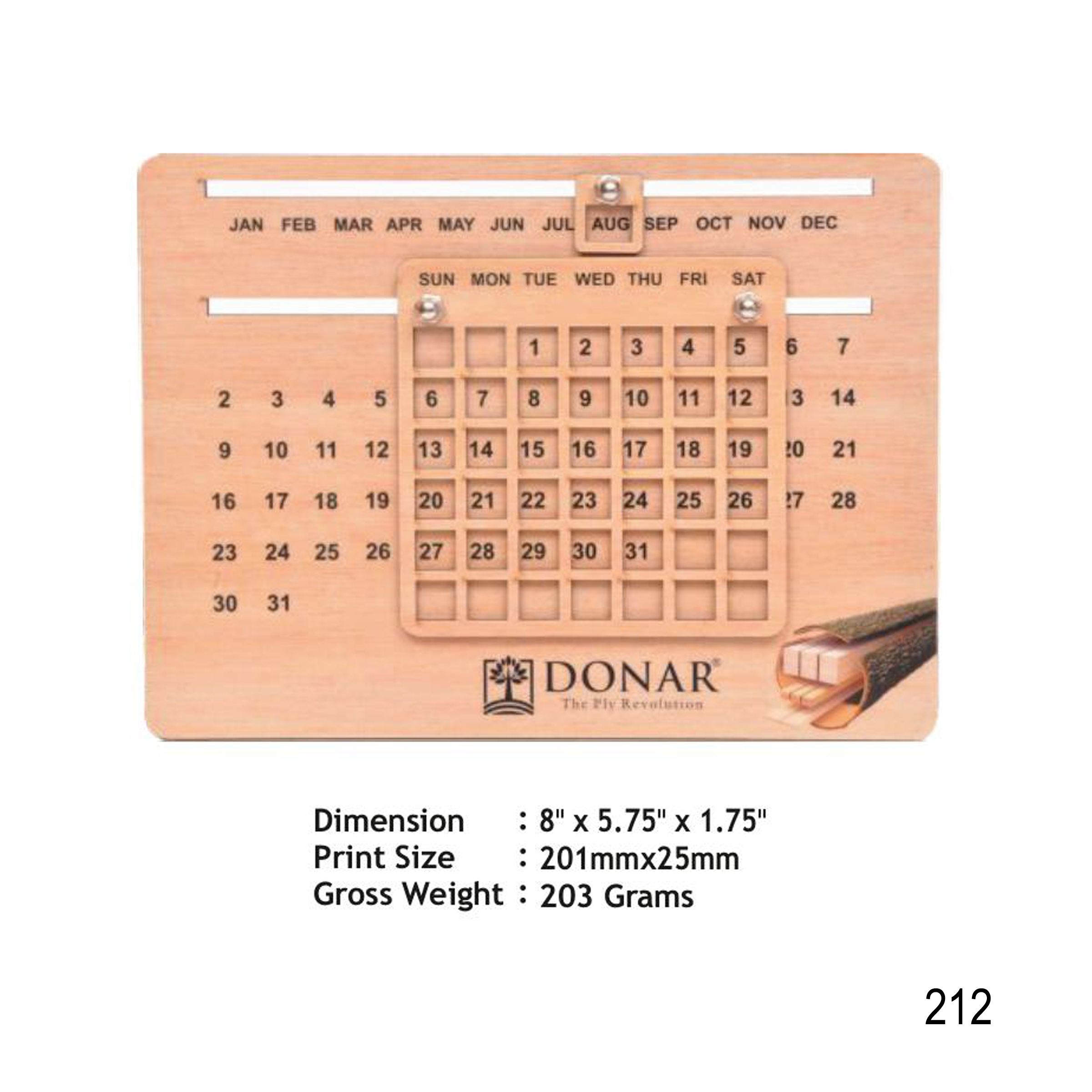 112025212*MDF TABLE CALENDAR
