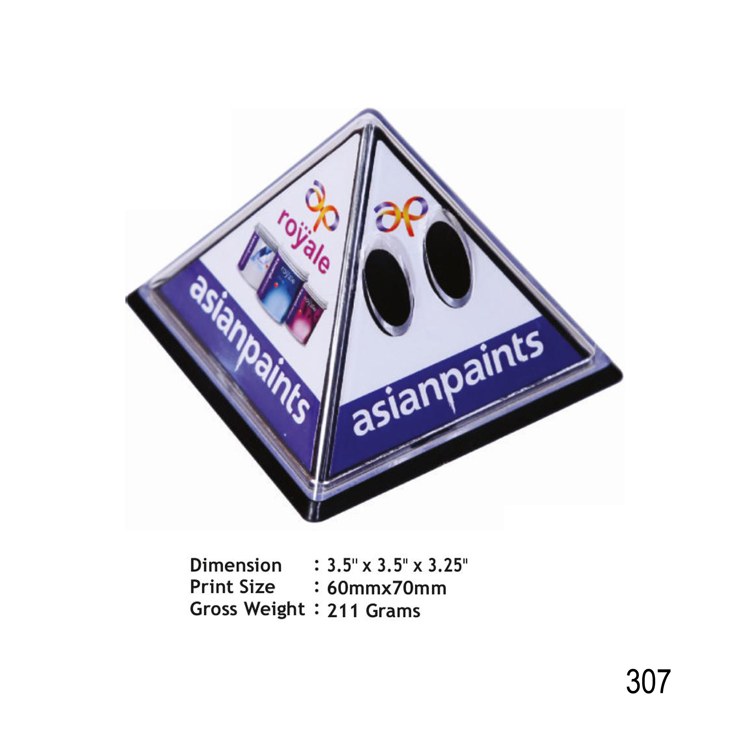 112025307*PLASTIC PAPER WEIGHT