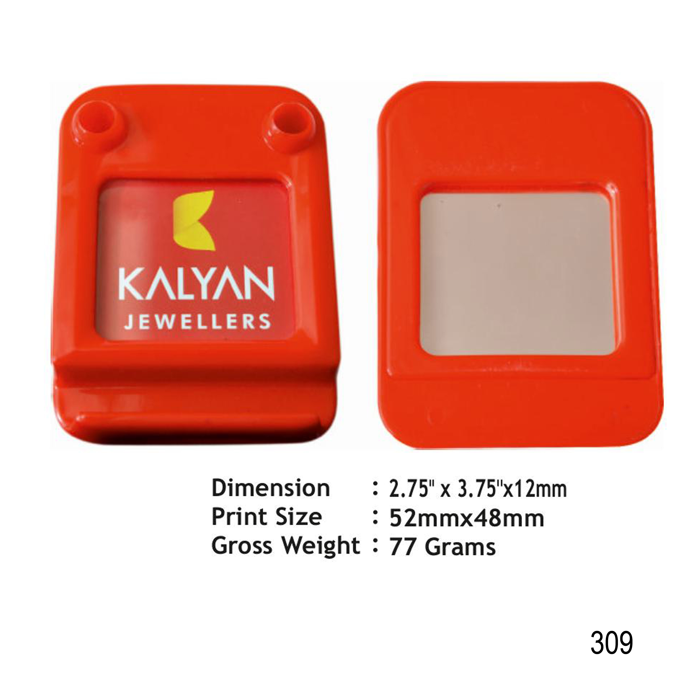 112025309*PLASTIC PAPER WEIGHT
