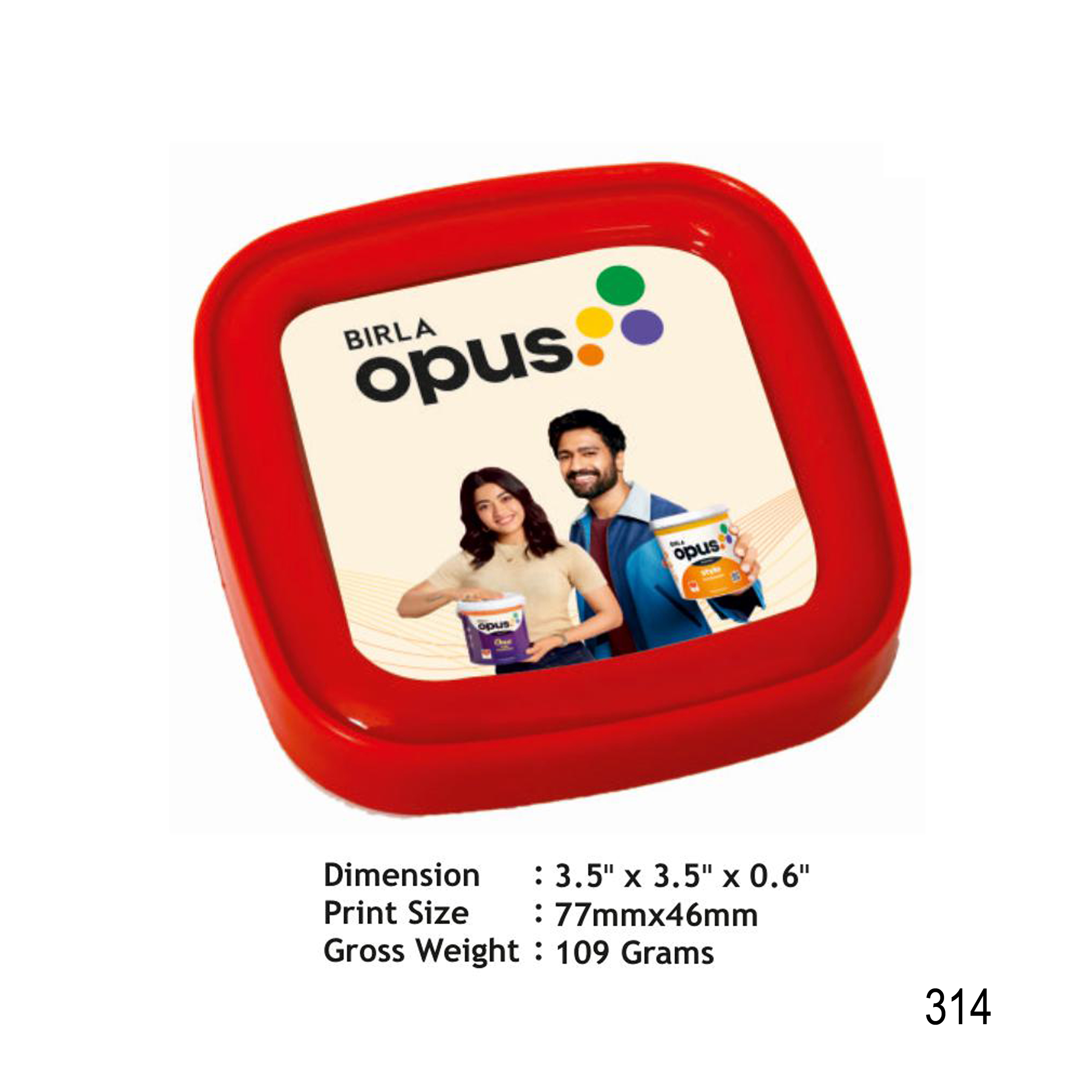 112025314*PLASTIC PAPER WEIGHT