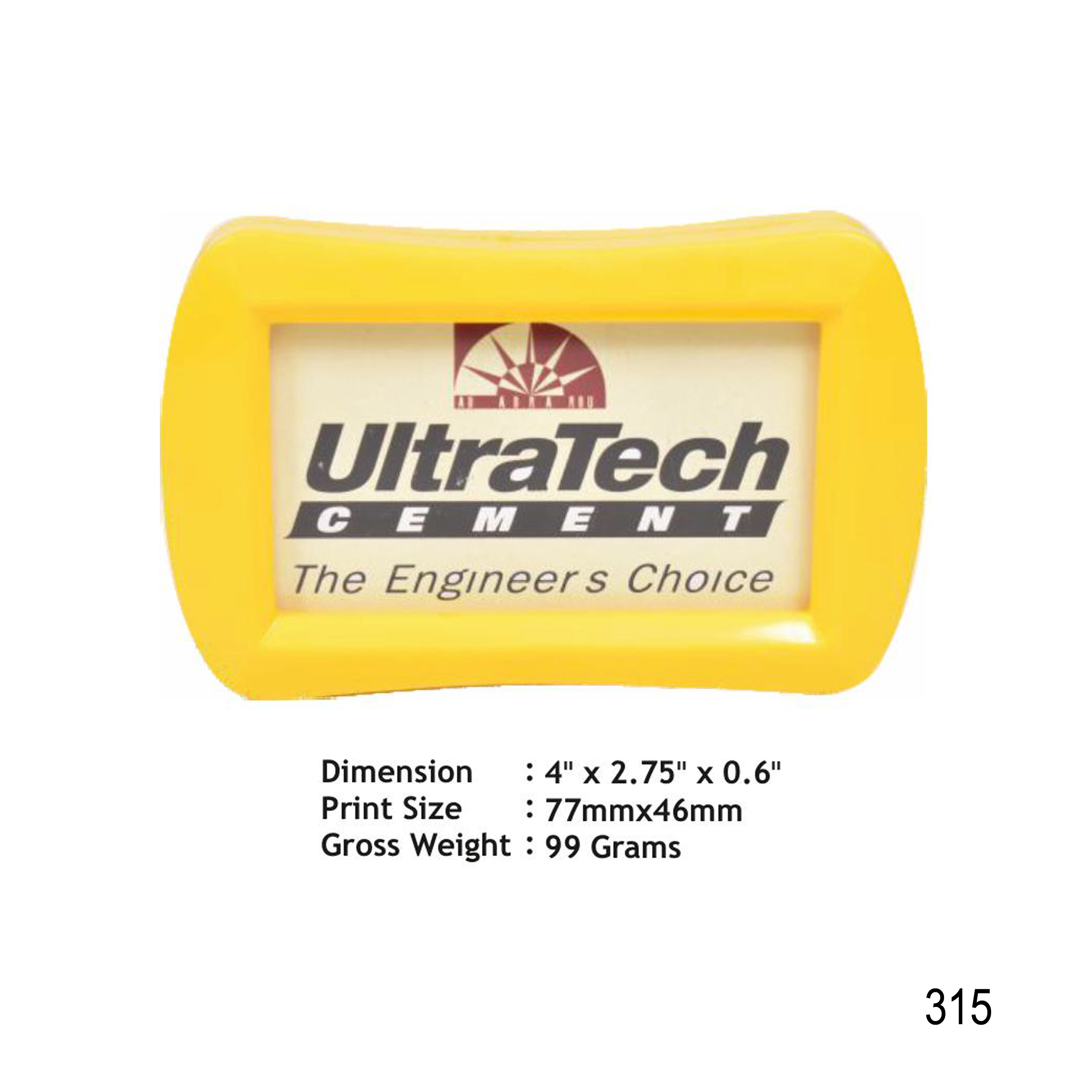 112025315*PLASTIC PAPER WEIGHT