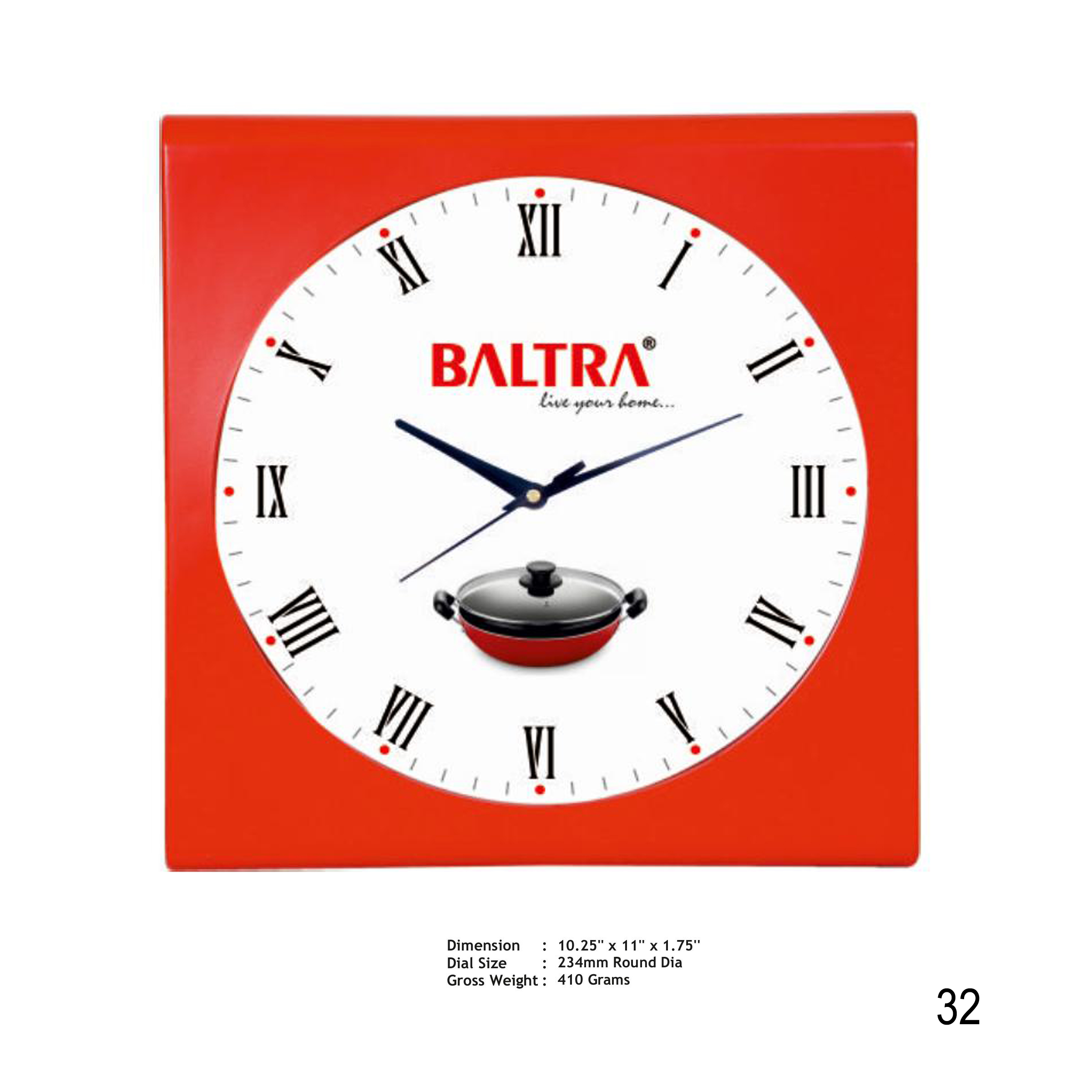 11202532*WALL CLOCK 