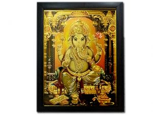 ANS 014 Golden Picture (Ganesh ji)