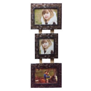 Collage Photo Frame  Size : 2-4*6, 1-4*4 inches