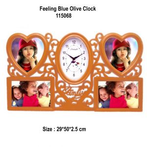 Feeling Blue Olive Clock*