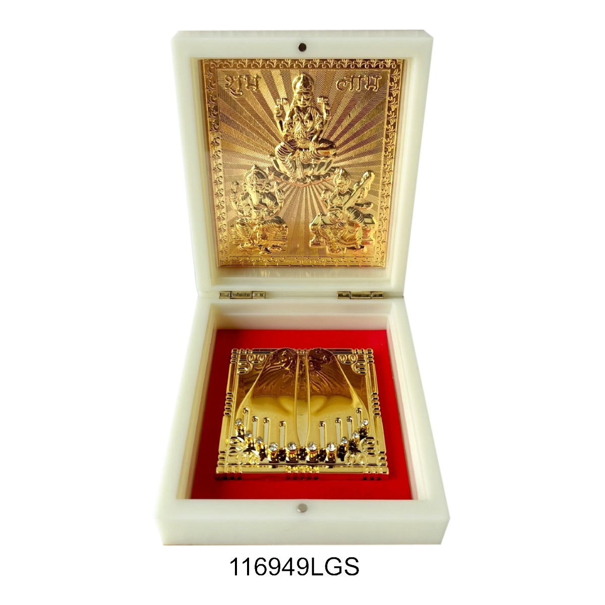 Kb GOLD LGS  Medium pooja box