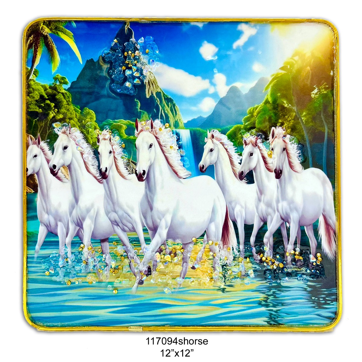Taksha S Horse12*12 Crystal  w/f