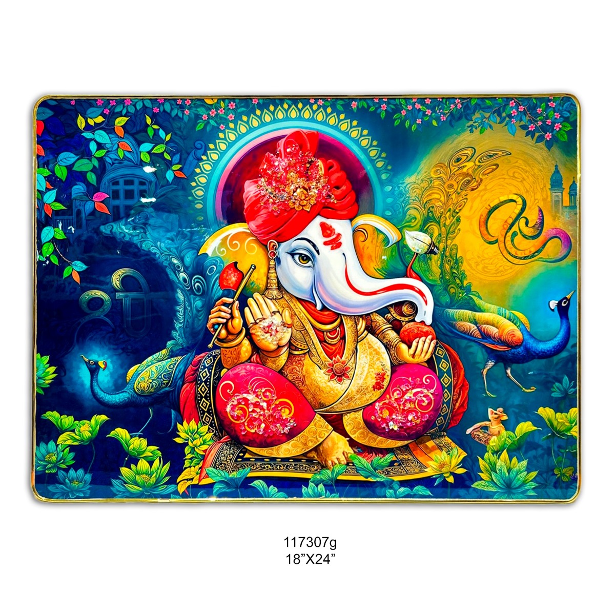 Taksha 18*24 Ganesh  Crystal bubble
