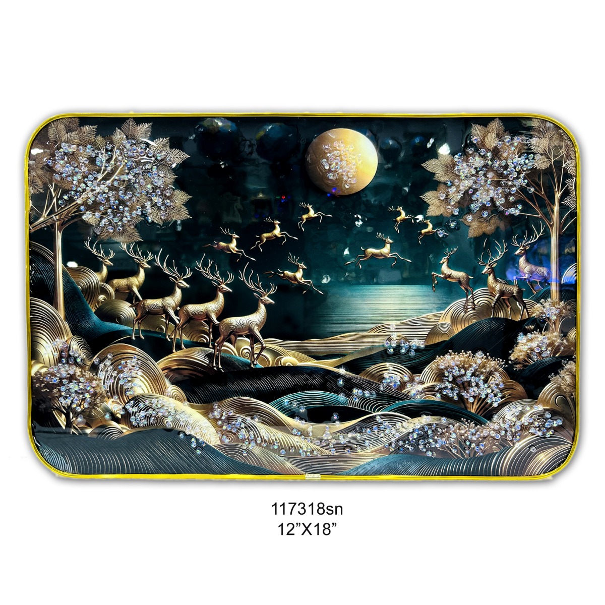 As 77 Scenery 12*18 Crystal Bubble sn