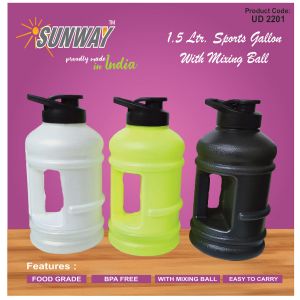 12023UD2201*1.5 LTR. SPORTS GALLON WITH MIXING BALL