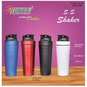 12023UD2304*SS SHAKER COLOURED 800 ML