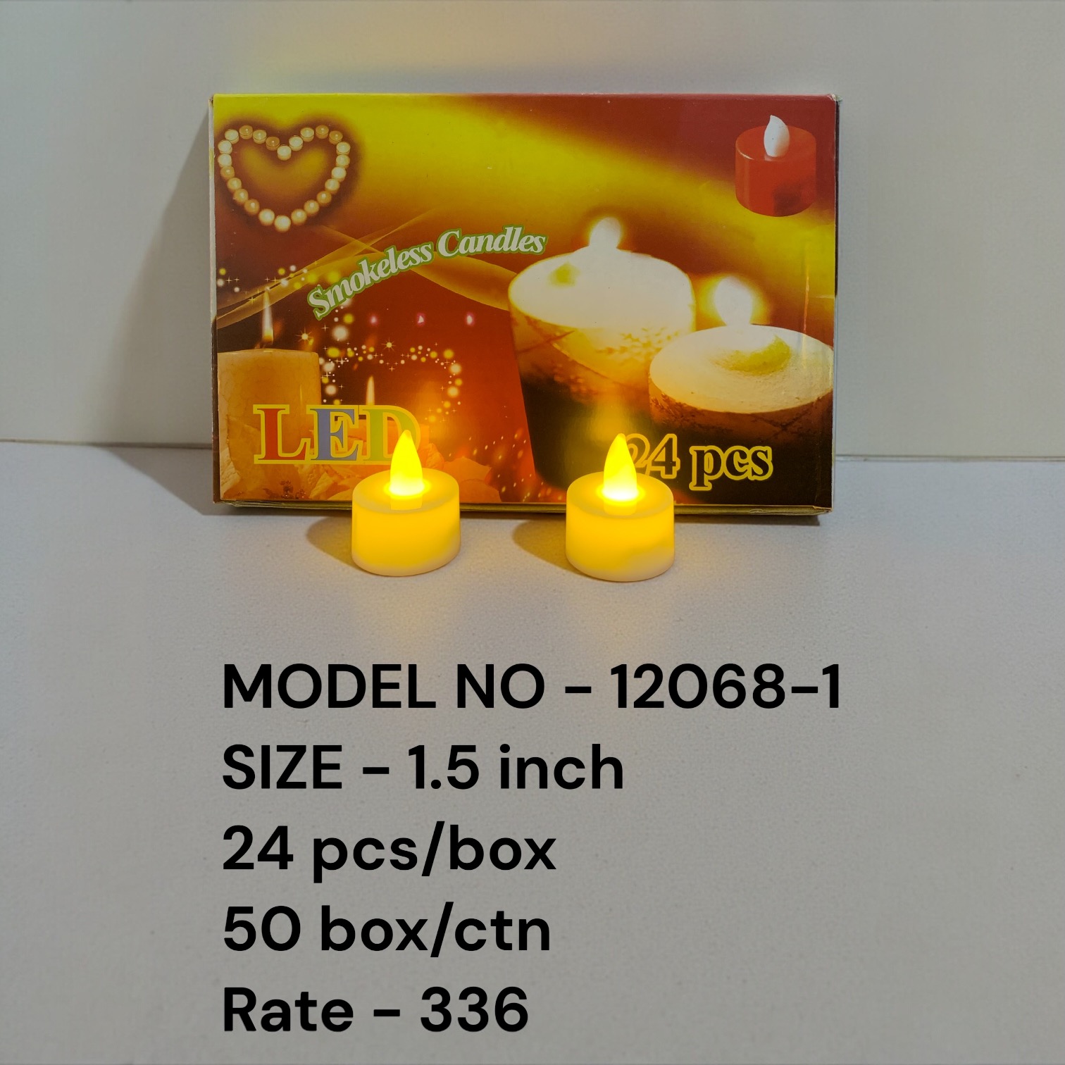 12068-1 (50BOX/CTN)(24PC BOX)-CANDLE