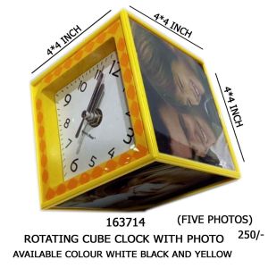 ROTATING CUBE CLOCK PF SMALL 191002