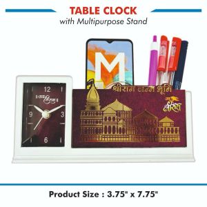 table clock with pen stand RM