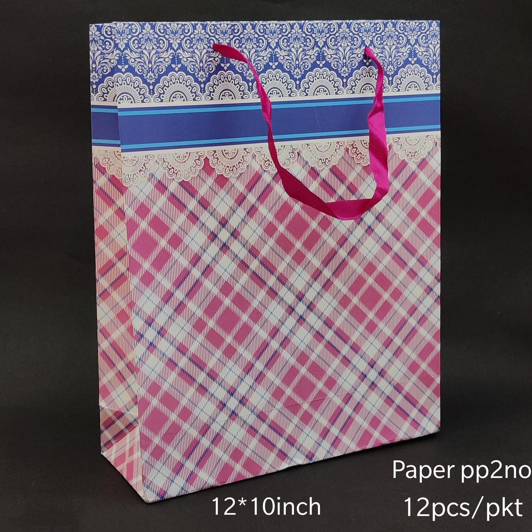 12 PC PAPER BAG  PP 2 MED*206303