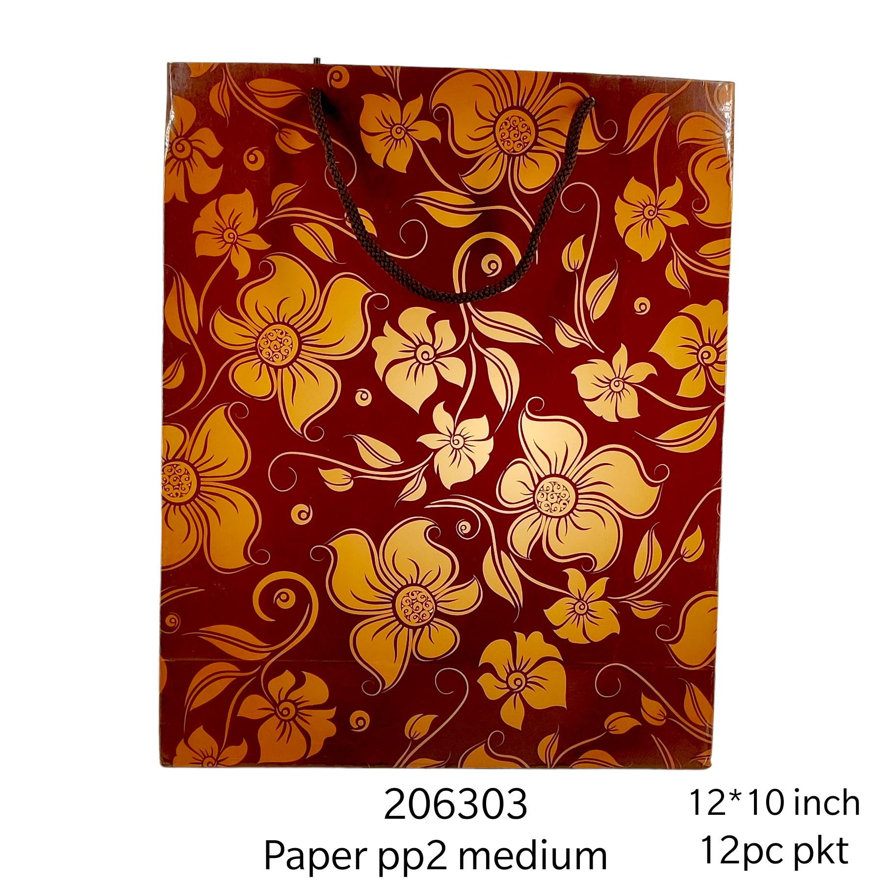 12 PC PAPER BAG  PP 2 MED*206303