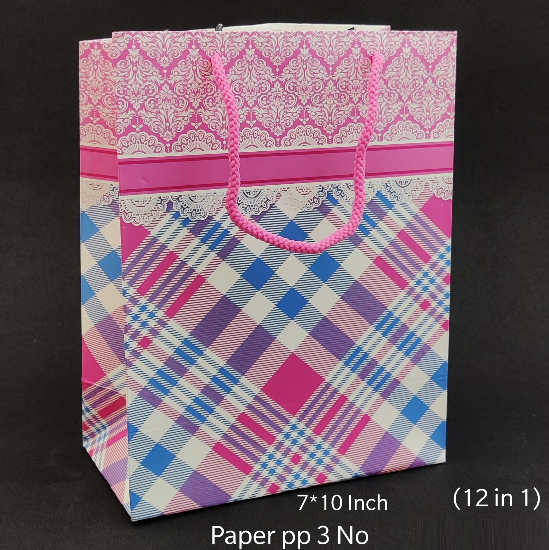 12 PC PAPER BAG  PP 3 SM*206330