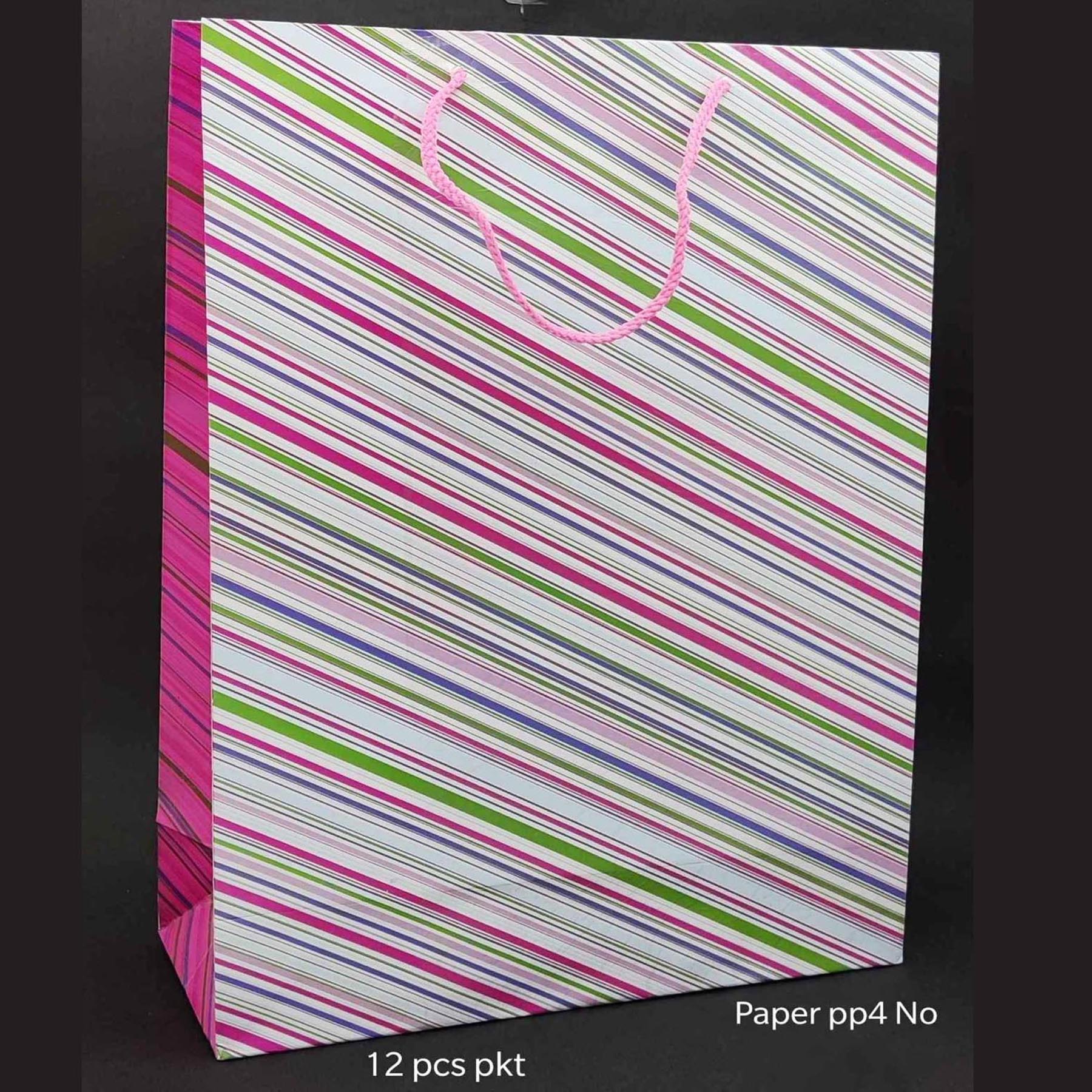 12 PC PAPER BAG  PP 4 LARGE*206335