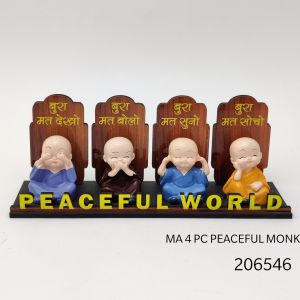 MA 4 PC PEACEFUL MONK* 206546