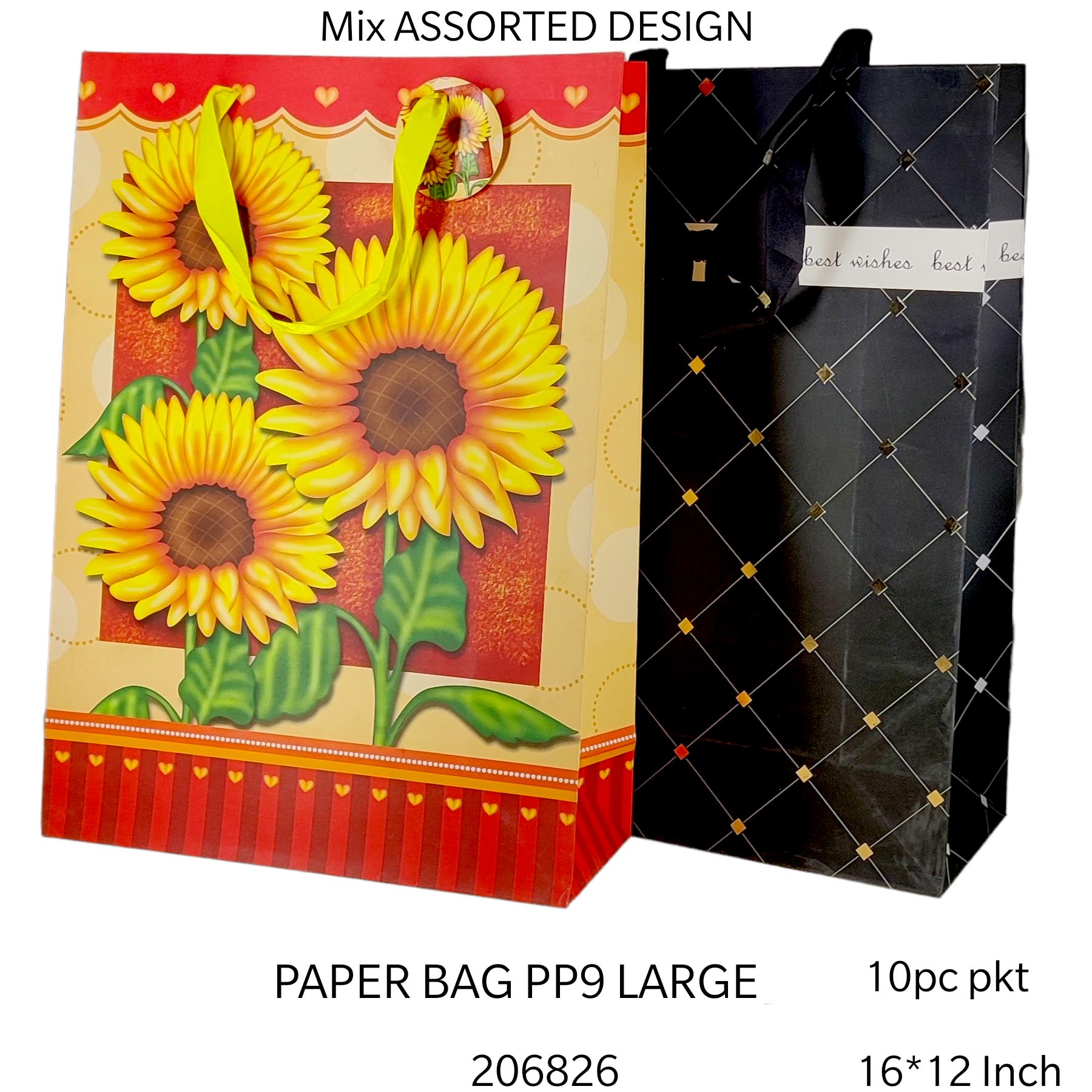 10 PC PAPER BAG  PP 9 LARGE*206826