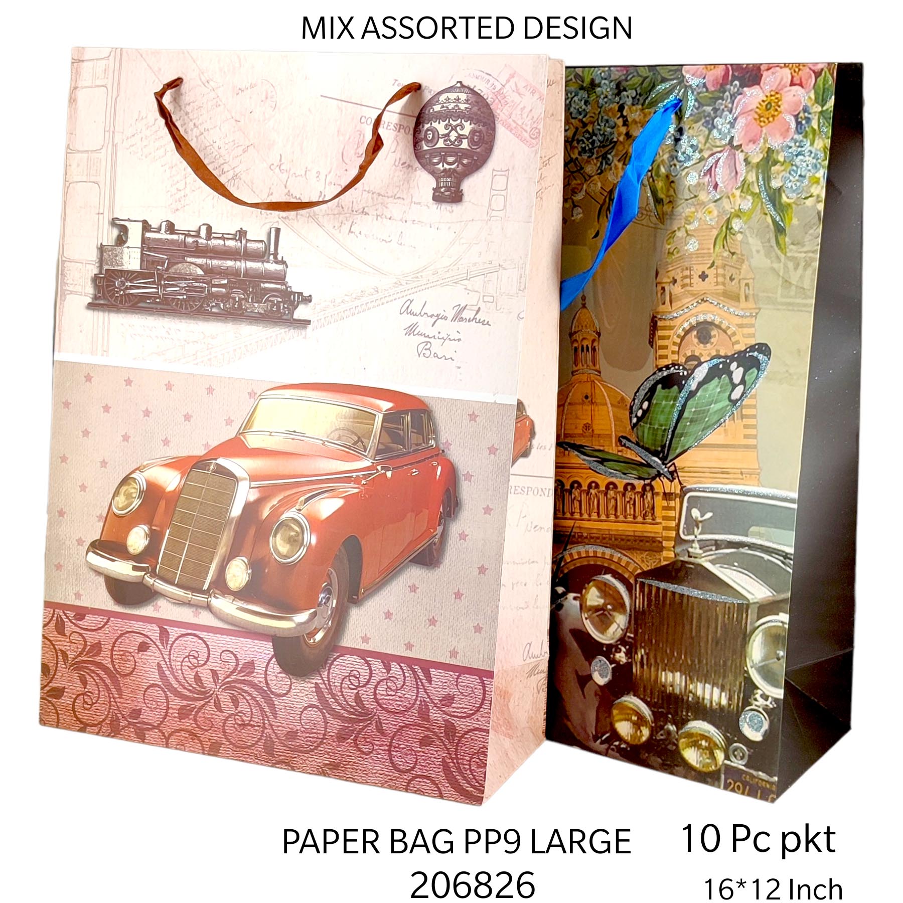 10 PC PAPER BAG  PP 9 LARGE*206826