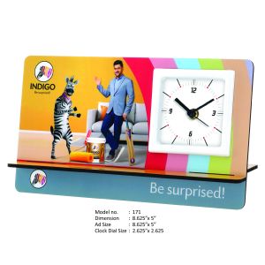 22023171*MDF TABLE CLOCK WITH MOBILE STAND