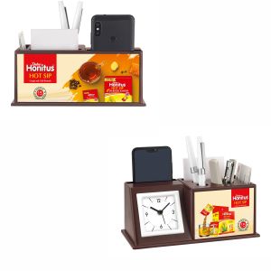 22024123*MULTIPURPOSE TABLE TOP WITH CLOCK