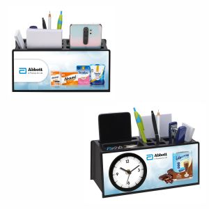22024125*MULTIPURPOSE TABLE TOP WITH CLOCK