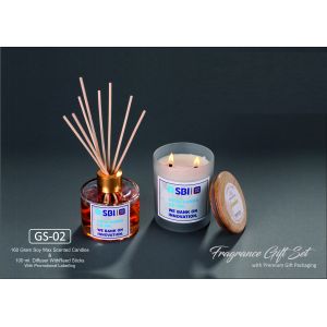 22024GS02*FRAGRANCE COMBO 160 GM CANDLE & 100 ML DIFFUSER
