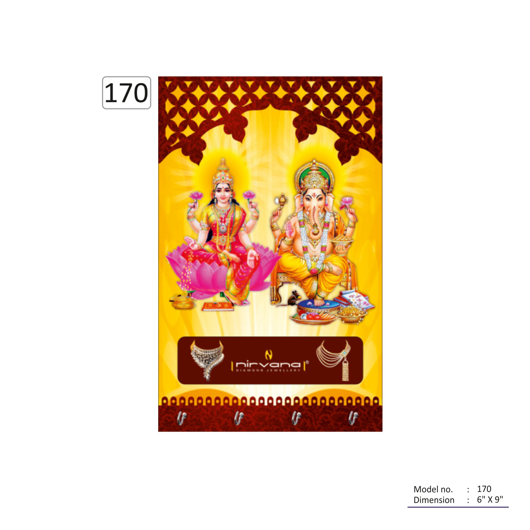 22026170*MDF WALL HANGING WITH KEY HANGER