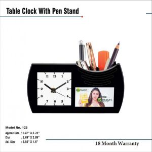 242022123*TABLE CLOCK WITH PEN STAND