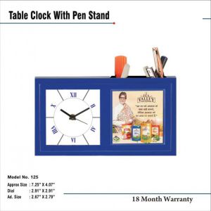 242022125*TABLE CLOCK WITH PEN STAND