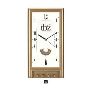 24202359*WALL CLOCK WITH KEY HOLDER