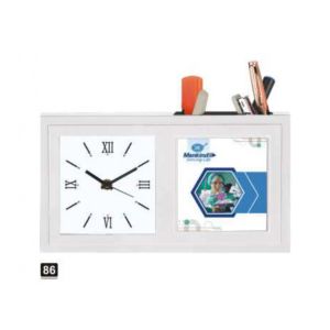 24202386*TABLE CLOCK WITH PEN STAND